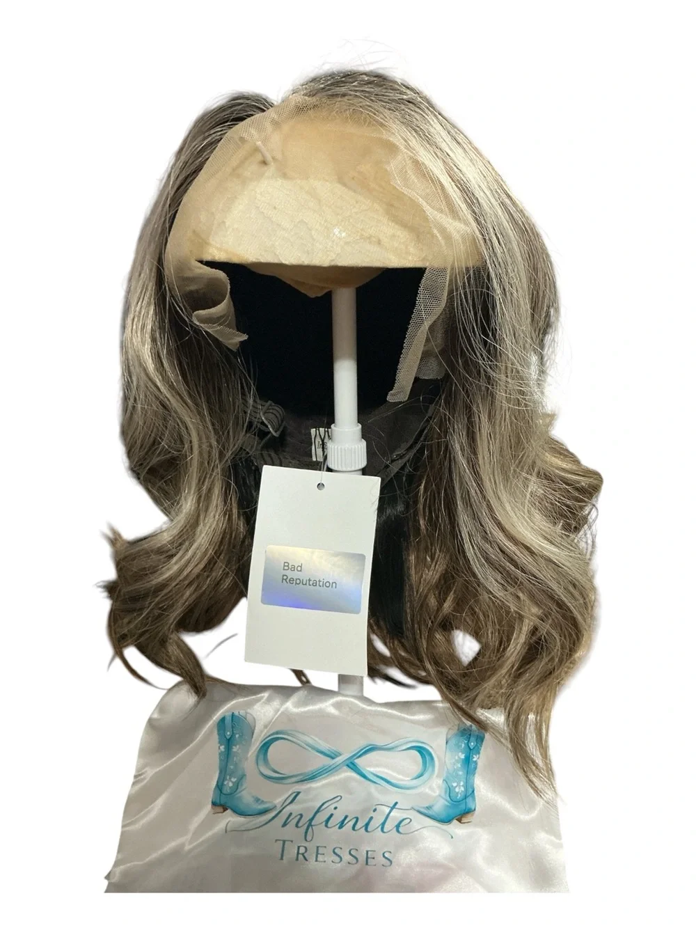 Infinite Tresses brand. Women’s Blonde Balayage Lace Front Wig